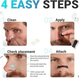 shopogenix Airflow Enhancing Nasal Dilators – Pack of 15 Reusable Nose Clips Manual Nasal Aspirator image 2