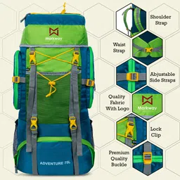 markway GTIER RUCKSUCK TREKKINGS WITH RAINCOVER Rucksack - 75 L image 5