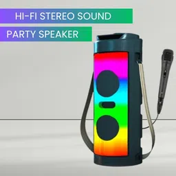 Clairbell Game (PORTABLE BLUETOOTH PARTY SPEAKER) With Mic & High Quality Bass SoundI348 40 W Bluetooth Party Speaker image 1