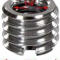 Hiffin Metal 1/4" to 3/8" Tripod Convert Screw Adapter (Pack of 3) Tripod Kit, Tripod Ball Head image 2