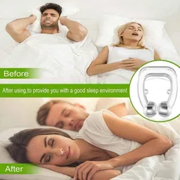 frackson Anti Snoring Device For Ease Breathing, Stop Snoring Silicone Magnetic Nose Clip Relieve Snore Sleeping Aid Devices For Women & Men (Pack of 1 Pcs) Anti-snoring Device image 5