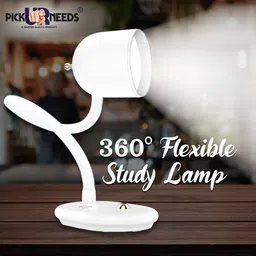 daily needs shop Rechargeable Desk Table Lamp Unique Switch Touch On/Off Cap Shape Study Lamp image 4
