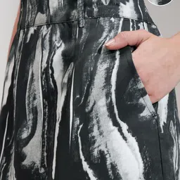 tokyo talkies Women Solid Straight Black, White Skirt image 5