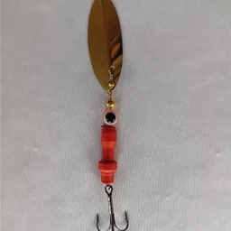 coral india Spinner Bait Brass Fishing Lure image 4