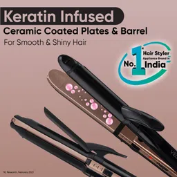 VEGA Keratin 3 in 1 Styler - Curler & Crimper VHSCC-03 Hair Straightener image 4