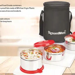 signoraware 3502 3 Containers Lunch Box image 4