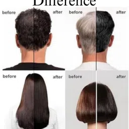 gleam soul Gel Based 200ml Hair Color in 2 Bottles Set A +Set B, Ammonia-Free, Long Lasting , Natural Black image 5