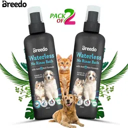 breedo Blue Sea Dry Bath Waterless Shampoo Conditioning (Pack of 2) Allergy Relief, Conditioning, Anti-fungal, Anti-microbial, Anti-itching, Anti-dandruff Blue Sea Conditioning Waterless Shampoo for Dogs & Puppy Dry/Waterless/Spray Dog Shampoo-picture-23