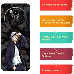 zaplab Back Cover for REDMI A4 5G , 24116RNC1I anime jujutsu kaisen gojo satoru back Cover image 4