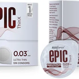 manforce Epic ThinX Overloaded | Ultra Thin Extra Lube Condoms| 10 Sheets Each, Pack of 2 Condom-picture-16