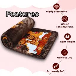 tinitot Cartoon Crib Mink Blanket for Heavy Winter image 3