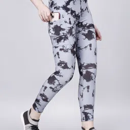 poojaran Printed Women Grey Tights image 1