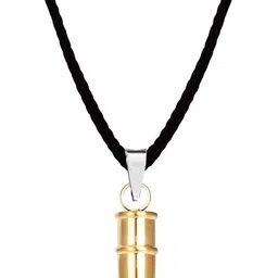 m men style Mens Fashion Bikers Gun Bullet Note Pendant Locket Gold-plated Stainless Steel Pendant-picture-10
