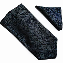 VOICI Mens Ascot Necktie and Pocket Square Cravat image 2