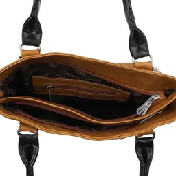 al jazeera Women Tan, Black Shoulder Bag - Extra Spacious image 5