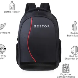 Bestor Set of 6 USB Wired Keyboard Mouse Mousepad Type-C Converter 4Port Hub Laptop Bag Combo Set image 5
