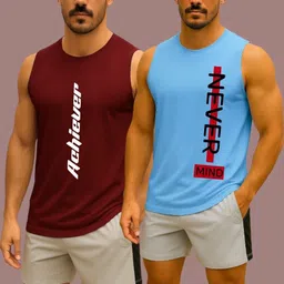 Pack of 2 Adixus Combo Set of 02 Polyester Sando For Men Men Vest-picture-13