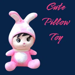 Rabbit Cute Pillow Toy | Fluffy Soft Rabbit Plush for Kids - 32 cm-image-24