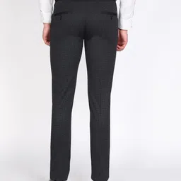 peter england Men Slim Fit Grey Polyester Trousers image 4