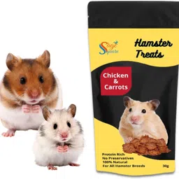 sage square Chicken & Carrot Hamster Treat, Crunchy Protein Rich Snack, No Preservative, 30g Chicken Hamster Treat-picture-23