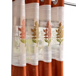 homefab india 244 cm (8 ft) Long Door Polyester Room Darkening Curtain (Pack Of 2) image 4