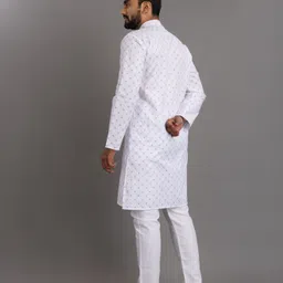 spoque Men Printed Cotton Blend Straight Kurta image 2