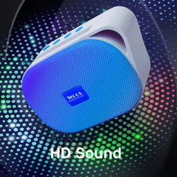 WOOS Woos Bluetooth Speakers Portable Wireless Speaker HD Sound Party Speakers(Blue) 10 W Bluetooth Speaker image 2
