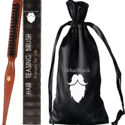 Bristle Wooden Teasing Hair Brush for Root Teasing to Add Growth-image-3