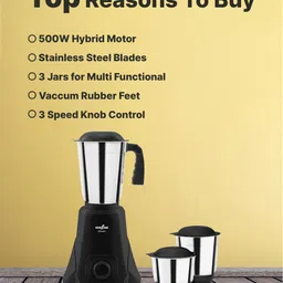 kenstar Slender 500 W Mixer Grinder image 3