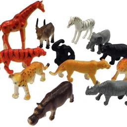 amazia 12 Pcs Wild Animals Set (Medium Size) for Kids-picture-18
