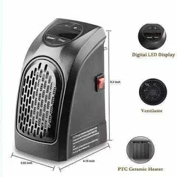 khodal Adjustable Timer Portable Plug-In Digital 400 Watt Electric Heater Fan Fiber Board Room Heater image 2
