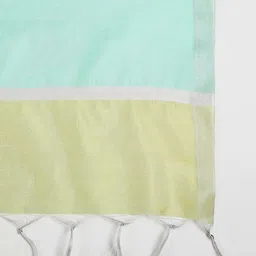 dupatta bazaar Silk Blend Striped Multicolor Women Dupatta image 4