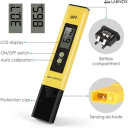 labnox PH Meter, 0.01 High Accuracy Pocket Size with 0-14 PH Tester for Water Analog TDS Meter image 2