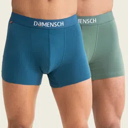 damensch Pack of 2 Combed Cotton Stretch Anti-Bacterial Men Trunk image 1