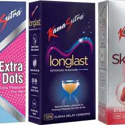 Extra Dots, Longlast And SkinFEEL Strawberry Condom-image-46