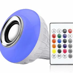 UPROKT speaker Bulb Smart Multi Color Changing RBG Led Music Light Bulb Bluetooth Music Bulb Led For Party Home Decoration And Night Light WIth 7W RBG LED and 5 W bluetooth Sterio Speaker For Home Party Decoration, Birthday Celibration Night Light Smart Bulb Smart Bulb-picture-32