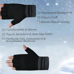 desoria Solid Winter Men Gloves image 4