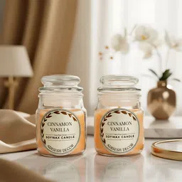 adisesh decor Cinnamon Vanilla Yanky Candle Candle-picture-34