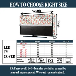 DREAMINDIANASSOCIATION Padded Cover, Dust Cover, etc. for 49 inch Computer Monitor, TV, LCD Monitor, etc. - LEDTVDRI14_49IN image 3