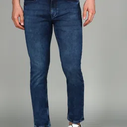 louis philippe jeans Men Slim Low Rise Dark Blue Jeans-picture-14