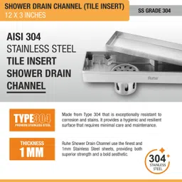 ruhe Floor Stainless Steel Push Down Strainer image 5