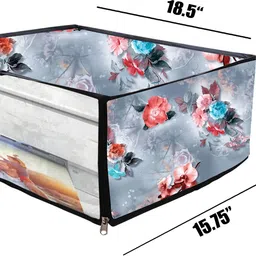JMT Printer Cover For HP 6055e All in One Printer (Grey Floral Print) Printer Cover-picture-23