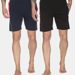 dollar Pack of 2 Solid Men Multicolor Regular Shorts-picture-13