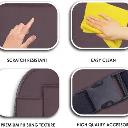 homeso Auto Car Automobiles Back Seat Organizer With Foldable Dining Table Tray Car Multi Pocket image 4