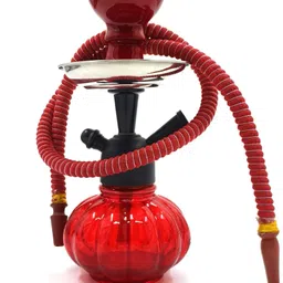 metier 22 CM Designer Glass Smoking Hookah, Hose Pipe Mouth Tip Chillum Hukka 9 inch Glass Hookah-picture-14