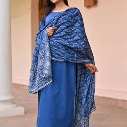 lamba creations Embroidered Kurta, Trouser/Pant & Dupatta Set image 3