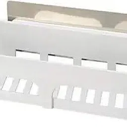 sjk Self Adhesive Multi-Purpose Wall Hanging BATHROOM floating Shelf (PACK OF 1) 1.1 Regular Organizer image 3