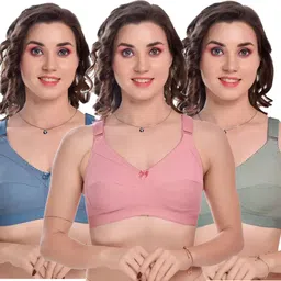 stockton Pack of 3 Women T-Shirt Non Padded Bra-picture-30