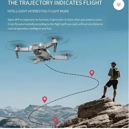 malikestore Camera Drone with WiFi FPV, Brushless Motor, and Foldable Design Drone image 2