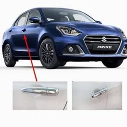 acecart Exterior Chrome Combo Kit For Swift Dzire (2020-Present) Set of 18 Pcs Chrome Maruti Swift Dzire Front Garnish image 4